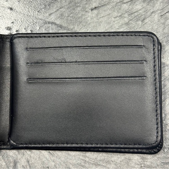 Strong Leather Double ID Badge Wallet | Curtis Blue Line Strong ID Badge Money Genuine Leather Wallet Black Captain Palm Beach County FLA